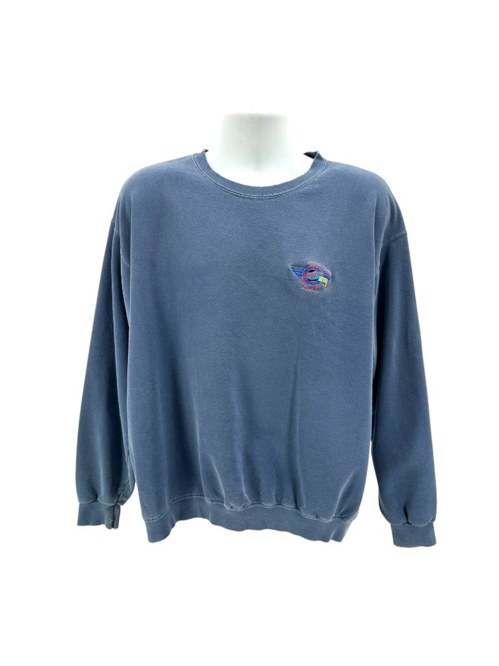 Vintage Boogies Diner Adult Large Sweatshirt Lee Heavyweight Blue Logo